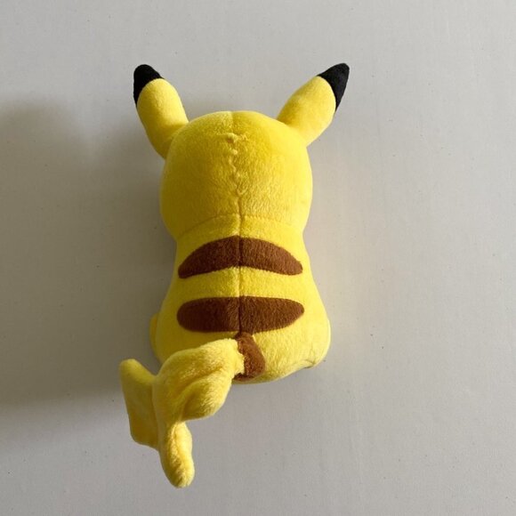 Pokémon Yellow Plush PIKACHU Embroidered Face Stuffed Animal -9” Tomy 2015 - Picture 3 of 6